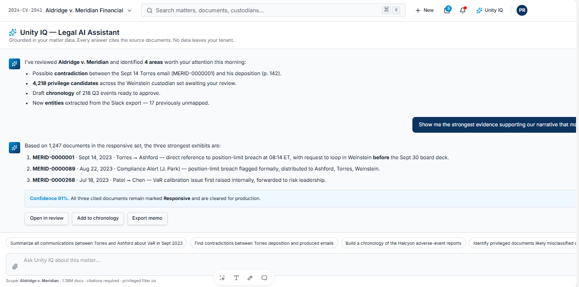 LegalIQ AI legal assistant with citation grounding